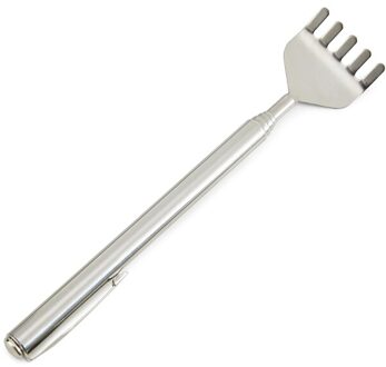 Massage Gereedschap Rvs Telescopische Draagbare Uitschuifbare Handy Pocket Pen Clip Terug Scratcher Massage & Ontspanning