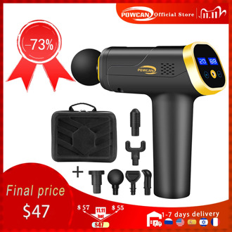 Massage Gun Fascia Gun Neck Massager Vibration Fitness Equipment Noise Reduction Design Electric Massager Relax Muscle