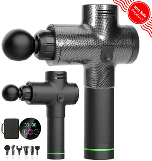 Massage Gun Fascia Gun Sport Therapy Muscle Massager Body Relaxation Pain Relief Slimming Shaping Massager With LCD Display