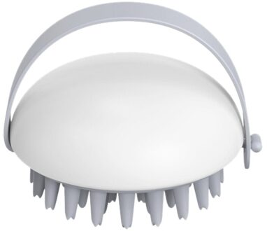 Massage Kam Handheld Abs Hoofdhuid Massage Borstel Douche Haar Kam Mini Hoofd Meridiaan Bad Borstel Badkamer maan wit