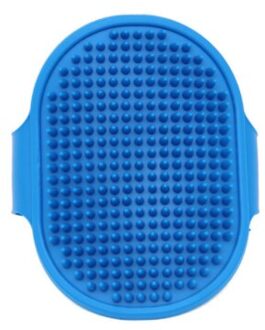 Massage Mit Huisdier Douche Hond Borstel Haar Verwijderen Gekwalificeerde Huisdier Hond Kat Bad Handschoen Borstel Kam Rubber Haar Bont Grooming masseren 1 stk blauw