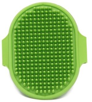 Massage Mit Huisdier Douche Hond Borstel Haar Verwijderen Gekwalificeerde Huisdier Hond Kat Bad Handschoen Borstel Kam Rubber Haar Bont Grooming masseren 1stk groen