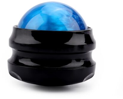 Massage Roller Bal Handleiding Holding Fascia Bal Fitness Yoga Spier Ontspanning Zool Fitness Fitness Resin Ball Full Body Massage blauw-zwart