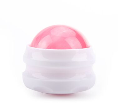 Massage Roller Bal Handleiding Holding Fascia Bal Fitness Yoga Spier Ontspanning Zool Fitness Fitness Resin Ball Full Body Massage roze-wit