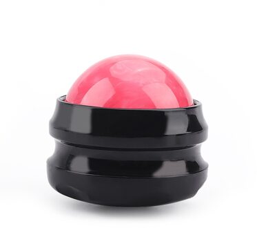 Massage Roller Bal Handleiding Holding Fascia Bal Fitness Yoga Spier Ontspanning Zool Fitness Fitness Resin Ball Full Body Massage roze-zwart