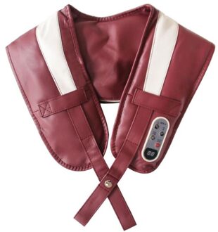 Massage Sjaal Kloppend Nek Schouder Taille Cervicale Massager Sjaal Rood