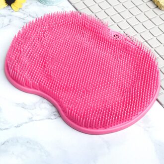 Massage Voet Pad Siliconen Bakken Grade Voet Pad Voetmassage Douche Siliconen Exfoliërende Scrub Mat Reiniging Massage Kussen Mat roze