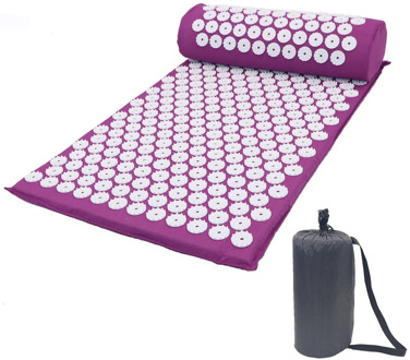 Massager Cushion Massage Yoga Mat Acupressure Relieve Stress Back Body Pain Spike Mat Acupuncture Massage Yoga Mat with Pillow