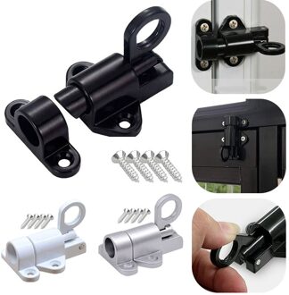 Massief Aluminium Legering Lente Automatische Vergrendeling Schuifdeur En Raam Zelfsluitende Openslaand Raam Slot Houten Deur Bout Vliegtuigen HG-E81702