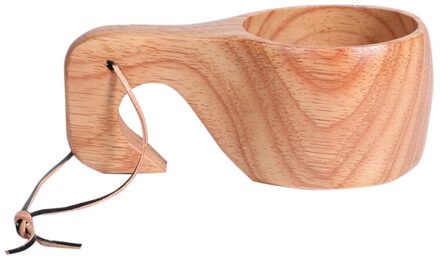 Massief Houten Eenvoudige Draagbare Koffiekopje Multifunctionele Slakom Lichtgewicht Milieuvriendelijke Traditionele Houten Cup Koffie Thee Melk type 1