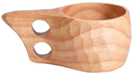 Massief Houten Eenvoudige Draagbare Koffiekopje Multifunctionele Slakom Lichtgewicht Milieuvriendelijke Traditionele Houten Cup Koffie Thee Melk type 2