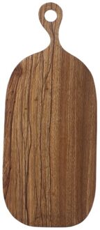 Massief Houten Hakken Snijplank Lade Met Opknoping Ring Vormige Plaat