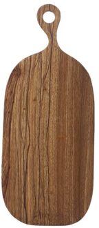 Massief Houten Hakken Snijplank Lade Met Opknoping Ring Vormige Plaat