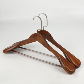 Massief Houten Hanger Antislip Hangers Kleerhangers Shirts Truien Jurk Hanger Droogrek Kleding Opslag Voor Thuis #35 B