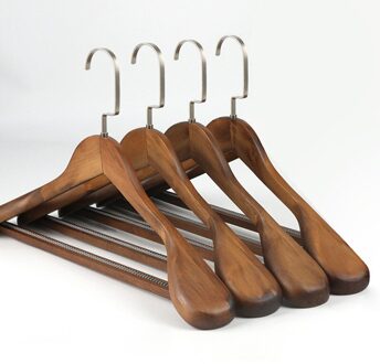 Massief Houten Hanger Antislip Hangers Kleerhangers Shirts Truien Jurk Hanger Droogrek Kleding Opslag Voor Thuis #35