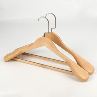 Massief Houten Hanger Antislip Hangers Kleerhangers Shirts Truien Jurk Hanger Droogrek Kleding Opslag Voor Thuis C
