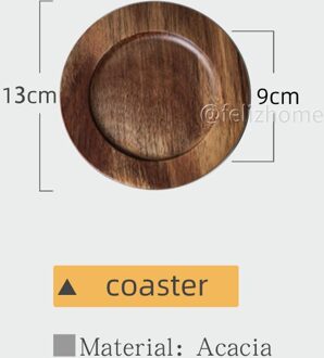 Massief Houten Lade Acacia Houten Lade Cafe Drank Maaltijd Lade Kleine Rechthoekige Dessert Lade Coaster Vierkante Thee Lade Diner Plaat