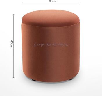 Massief Houten Schoen Veranderende Kruk Deur Schoen Kruk Kam Kaptafel Kruk Mode Huishoudelijke Ronde Woonkamer Slaapkamer Opslag Sto 36X40CM 4