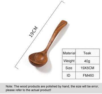 Massief Houten Schop Teak Koken Spatel Non-stick Durbale Pan Huishoudelijke Frituren Soep Lepel Koken Gereedschap Keuken Accessoires A1