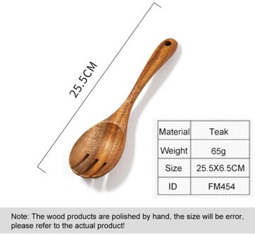 Massief Houten Schop Teak Koken Spatel Non-stick Durbale Pan Huishoudelijke Frituren Soep Lepel Koken Gereedschap Keuken Accessoires A3