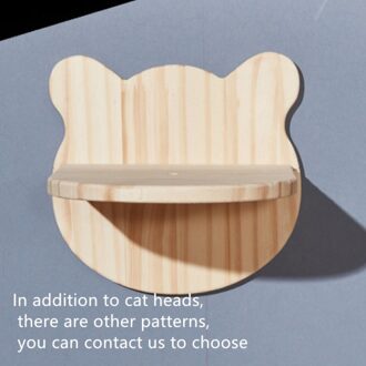 Massief Houten Wand Kat Klimrek Suspension Bridge Set Kat Stappen Bed Plank Tree Tower Kat Speelgoed 18X20cm