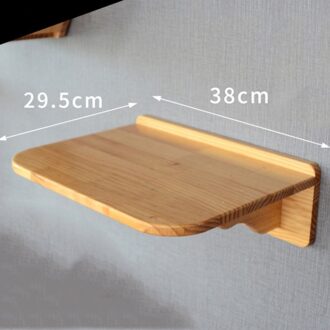 Massief Houten Wand Kat Klimrek Suspension Bridge Set Kat Stappen Bed Plank Tree Tower Kat Speelgoed 30X38cm
