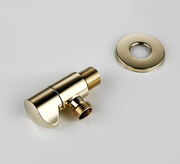 Massief Messing Goud/Zwarte Hoek Kleppen 1/2 "Man X 1/2" Mannelijke Badkamer Bidet Valve Mat Zwart Vulling valve Badkamer Accessoires