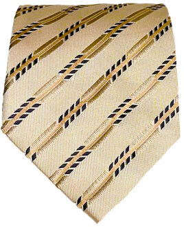 Massimo Valeri Beige stropdas Valeri 13 zwart