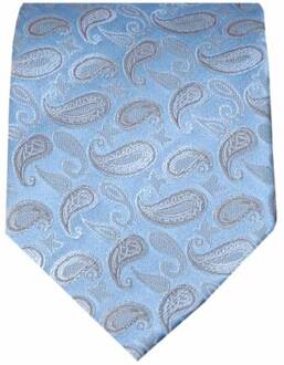 Massimo Valeri Blauwe zijden stropdas M19