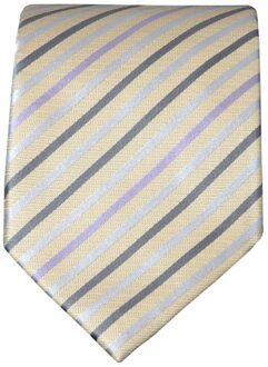 Massimo Valeri Gele zijden stropdas M23 grijs