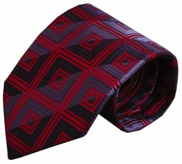 Massimo Valeri Rode zijden stropdas V49