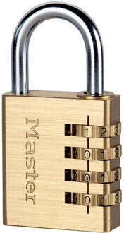 Master Lock Combinatiehangslot geel 40 mm aluminium 604EURD Goudkleurig