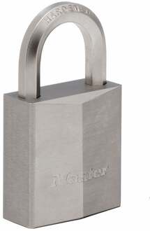 Master Lock Hangslot messing nikkel 40 mm zeshoekige handgreep