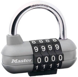 Master Lock HOOFDSLOT Programmeerbaar combinatieslot 64 mm - voor sportkluis, schoolkluis