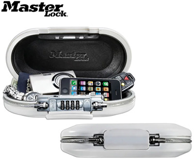 Master Lock Portable Safe Box Password Lock Mini Safes Jewelry Cash Card Phone Storage Boxes Security Strongbox Wire Rope Fixed