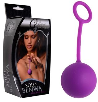Master Series Solo Ben Wa Silicone Ball Paars