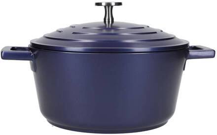 Masterclass Braadpan, 20 cm, 2.5 L, Gietaluminium, Metallic Blauw - MasterClass