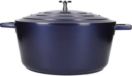 Masterclass Braadpan, 28 cm, 5 L, Gietaluminium, Metallic Blauw - Ma