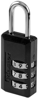 MasterLock 20mm - zinc body - nickel-plated steel shackle & dialing wheels - 3mm - 646EURD