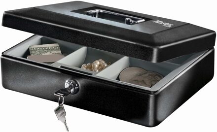 MasterLock Geldkist - Met tray en handvat Zwart