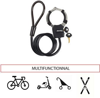 MasterLock Kabel gevlochten staal 1mxO8mm - 8275EURDPROBLK 8275EURDPROBLK
