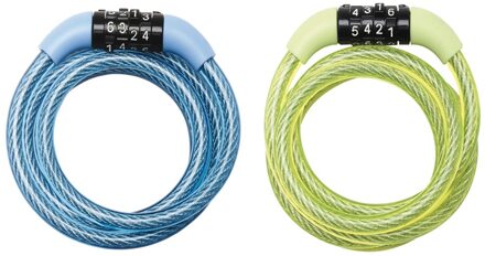 MasterLock Self coiling cable 1.20m x Ø 8mm with fixed combination 3 digitsvinyl - 8143EURDPROCOL
