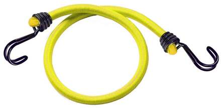 MasterLock Set van 2x stuks bagagespin/snelbinders 100 cm geel - Bagagespinnen