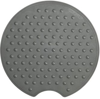 Mat Anti-slip Rotondo 55 Cm Antracietkleurig Grijs