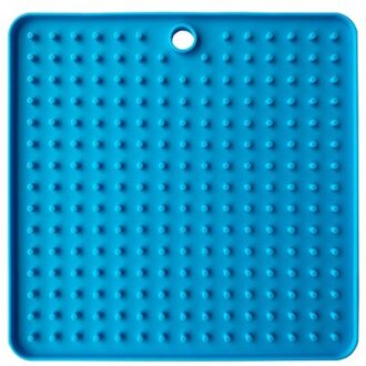 Mat Voor Honden Katten Trage Etensbakjes Pet Dog Feeding Kom Siliconen Hond Voeden Lick Pad Hond Slow feeder Behandelen Doseren blauw