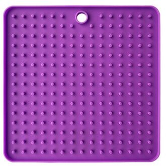 Mat Voor Honden Katten Trage Etensbakjes Pet Dog Feeding Kom Siliconen Hond Voeden Lick Pad Hond Slow feeder Behandelen Doseren paars