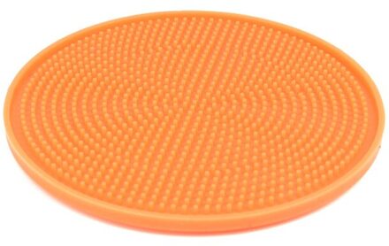 Mat Voor Honden Katten Trage Voedsel Kom Pet Dog Feeding Kom Siliconen Hond Voeden Lick Pad Hond Slow feeders Huisdier Behandelen Levert oranje