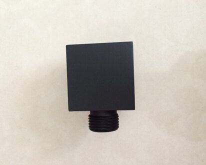 Mat Zwart Accessoires Messing Wall Mounted Douche Slang Connector Muur Elbow Unit Slang Ondersteuning Arm SA555