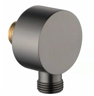 Mat Zwart Of Geborsteld Goud Of Grijs Water Outlet Uitloop Massief Messing Verborgen Douche Sanitair Slang Connector