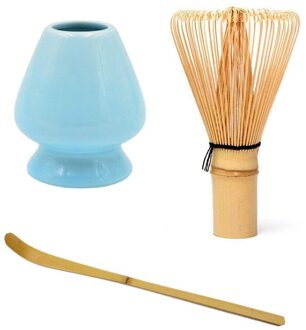 Matcha Groene Thee Whisk Set-Thee Garde + Scoop + Thee Lepel + Diepe Garde Houder Bamboe Janpanese Stijl thee Set Accessoires